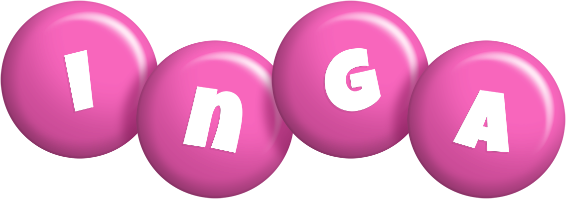 Inga candy-pink logo