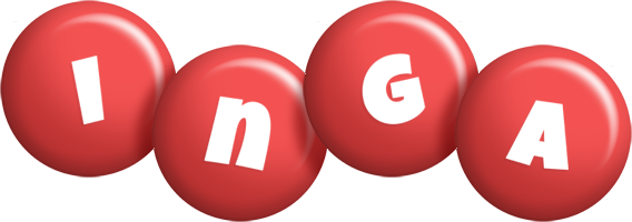 Inga candy-red logo