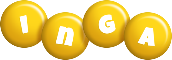 Inga candy-yellow logo