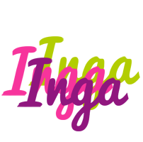 Inga flowers logo