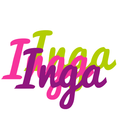 Inga flowers logo