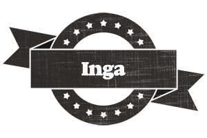 Inga grunge logo