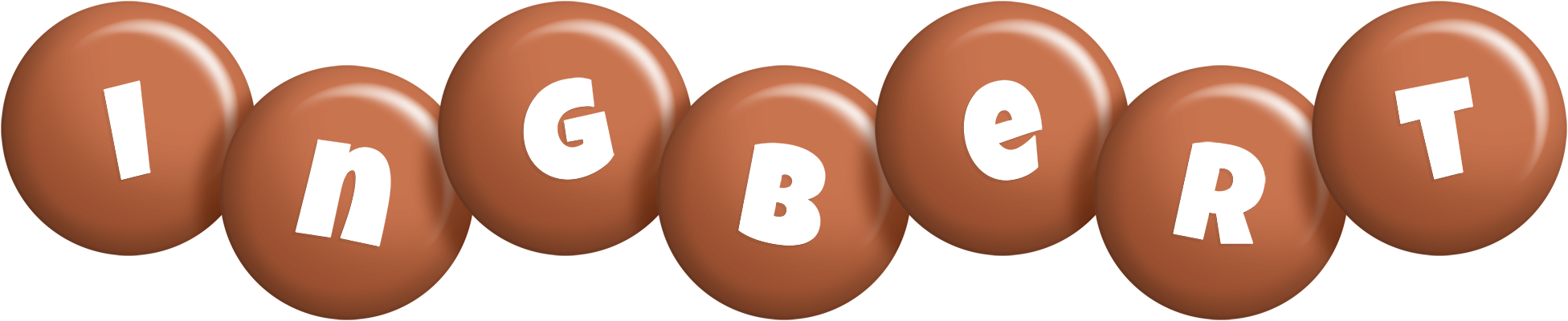 Ingbert candy-brown logo