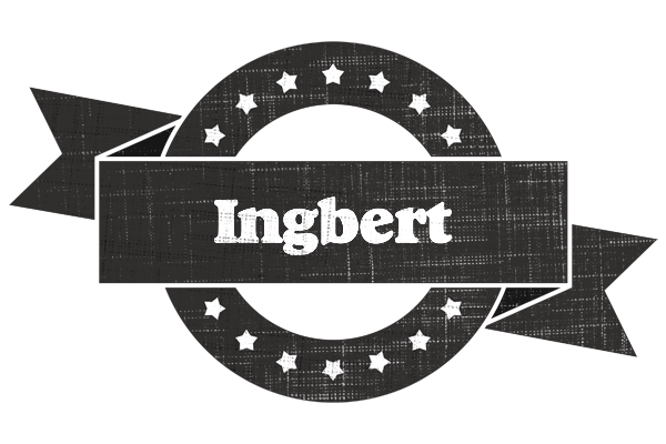 Ingbert grunge logo