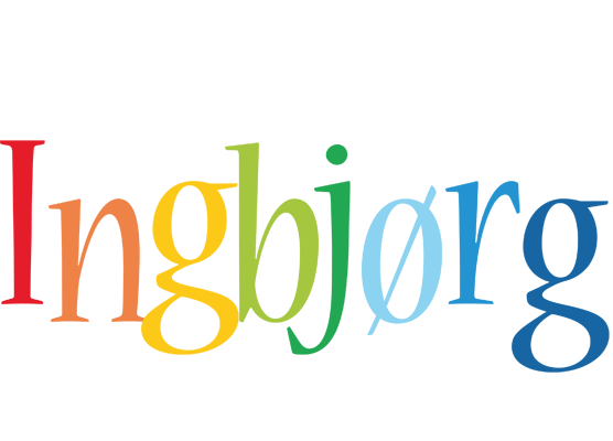 Ingbjørg birthday logo