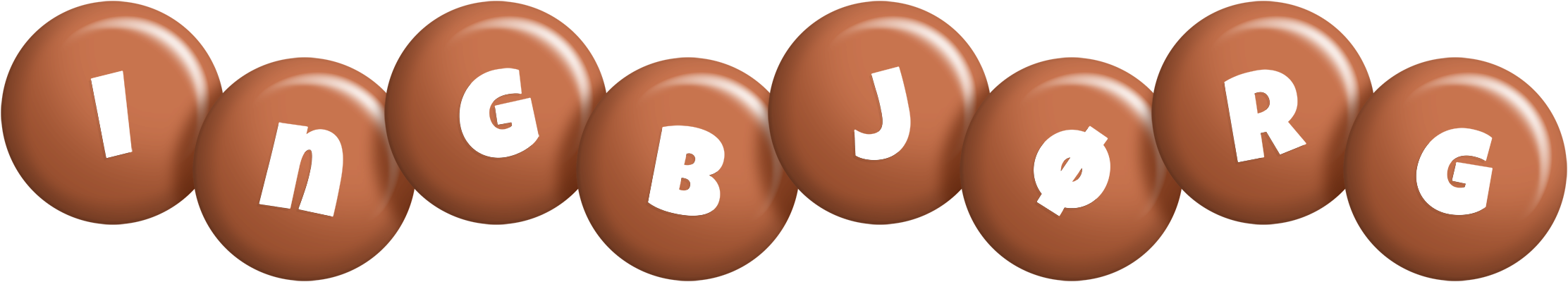 Ingbjørg candy-brown logo