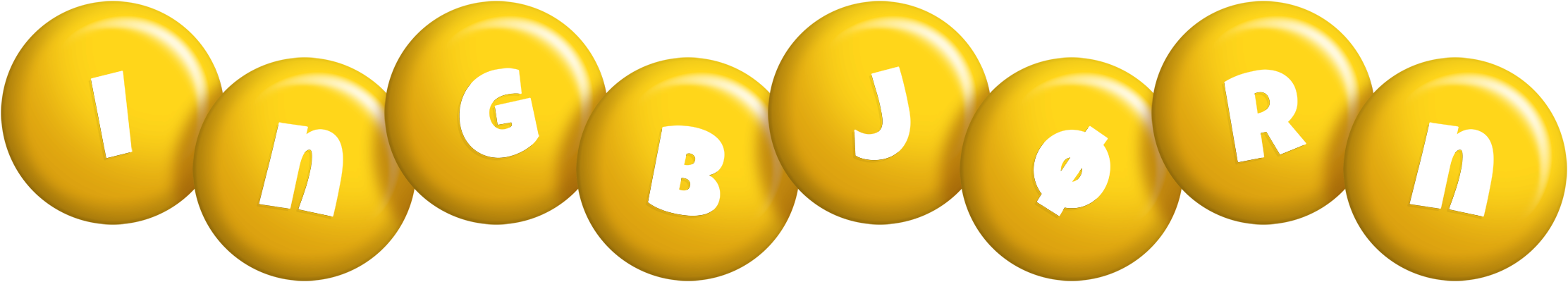 Ingbjørn candy-yellow logo