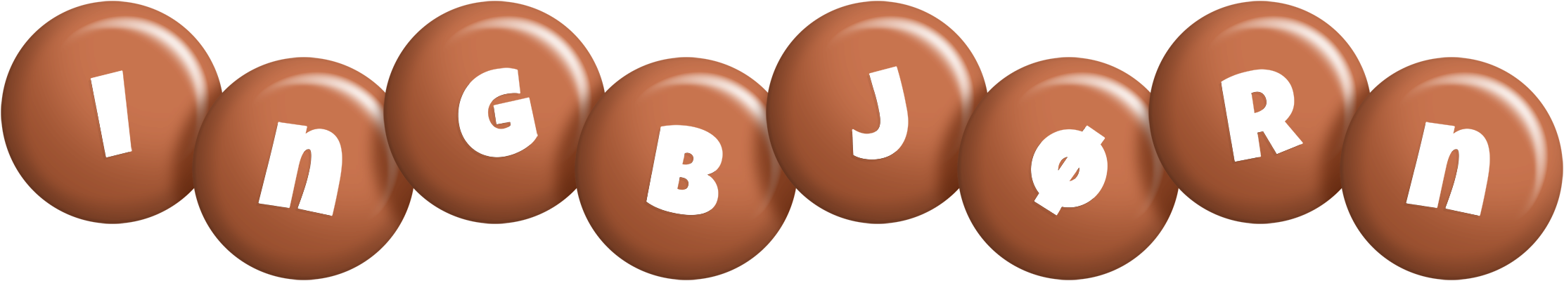 Ingbjørn candy-brown logo