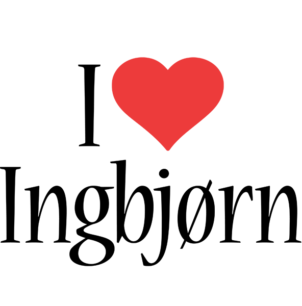 Ingbjørn i-love logo