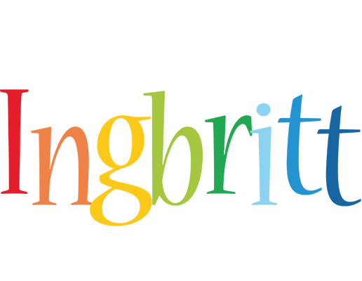 Ingbritt birthday logo