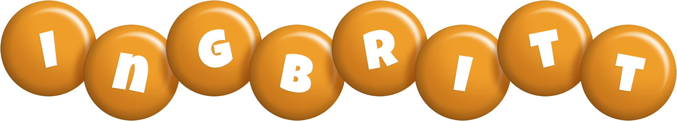 Ingbritt candy-orange logo