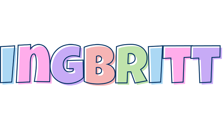 Ingbritt pastel logo