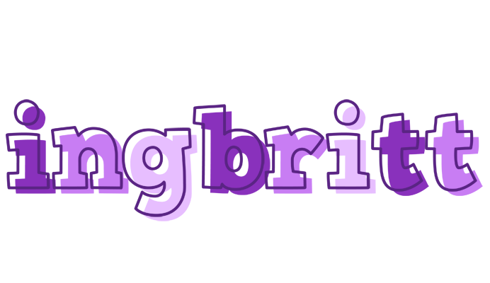 Ingbritt sensual logo