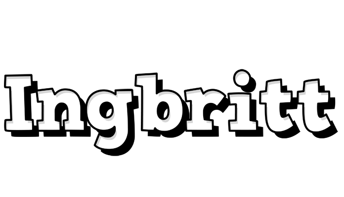 Ingbritt snowing logo