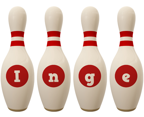 Inge bowling-pin logo