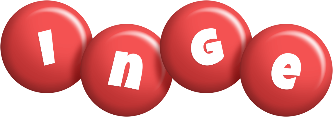 Inge candy-red logo
