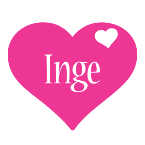 Inge love-heart logo