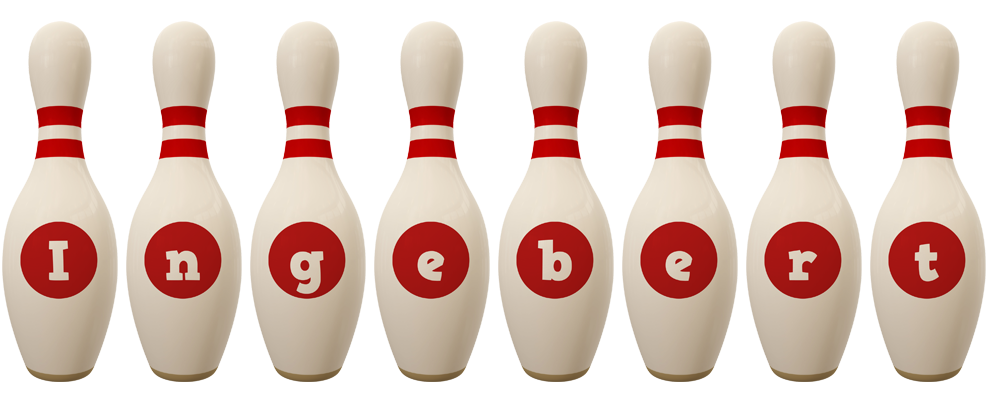 Ingebert bowling-pin logo