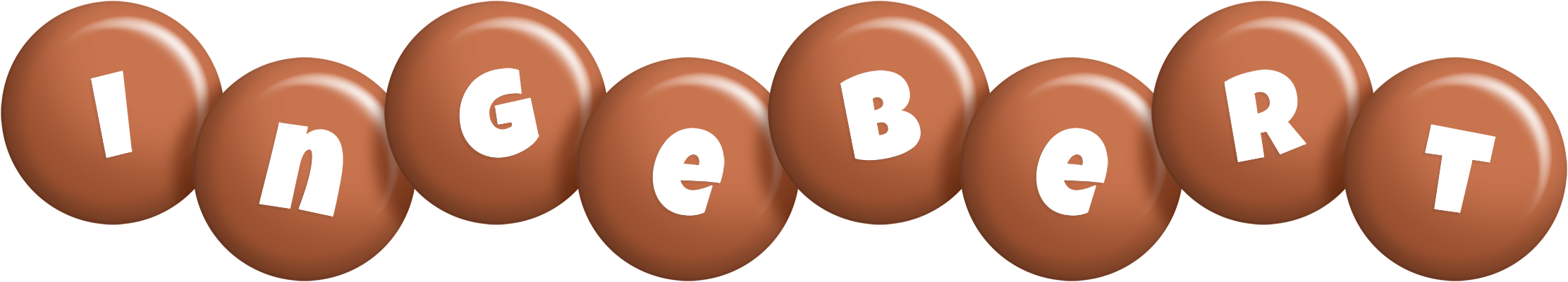 Ingebert candy-brown logo