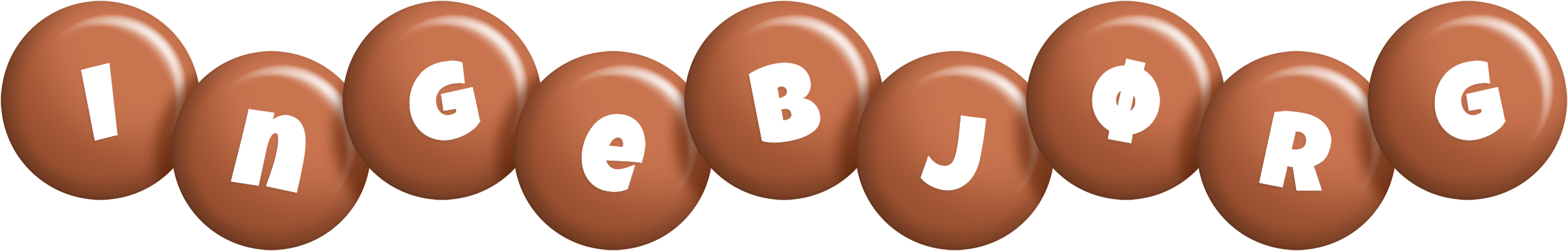 Ingebjørg candy-brown logo