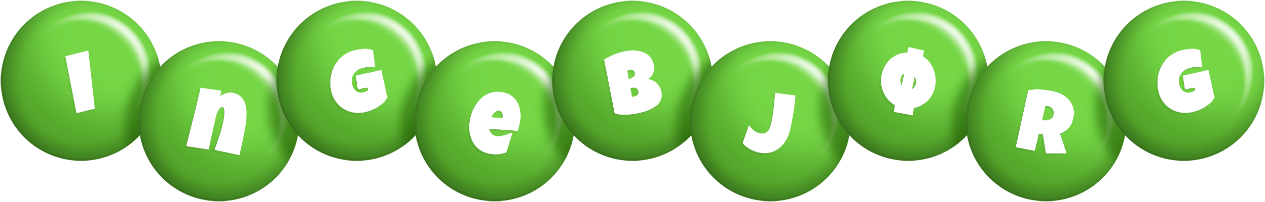 Ingebjørg candy-green logo