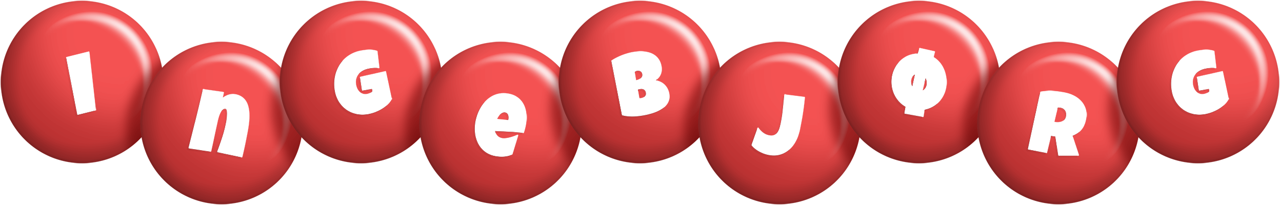 Ingebjørg candy-red logo