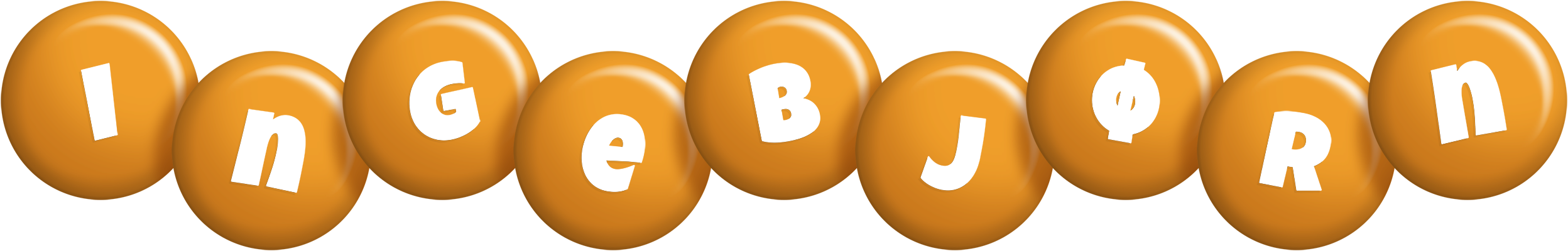 Ingebjørn candy-orange logo