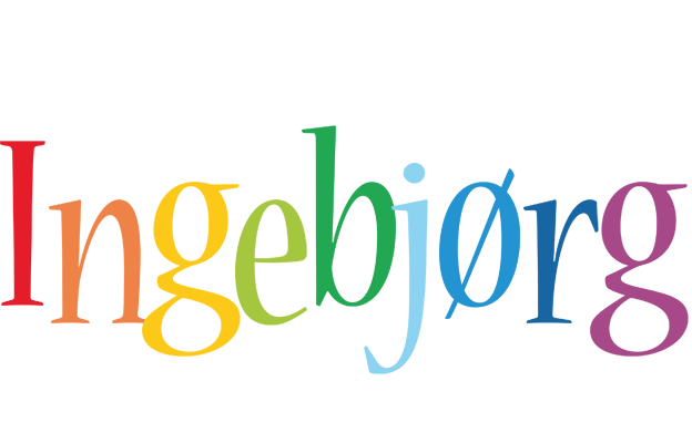 Ingebjørg birthday logo