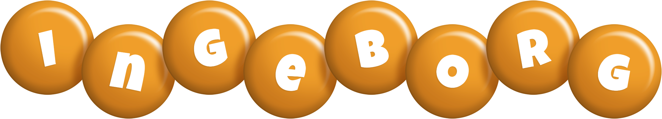 Ingeborg candy-orange logo
