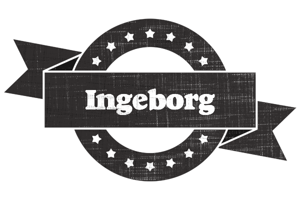 Ingeborg grunge logo
