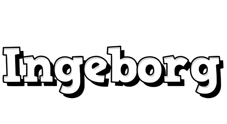 Ingeborg snowing logo