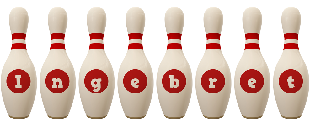 Ingebret bowling-pin logo