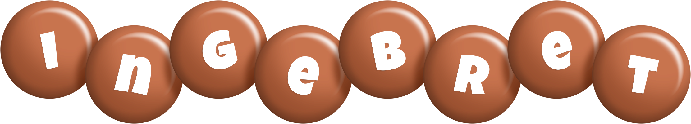 Ingebret candy-brown logo