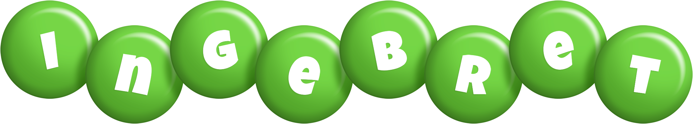 Ingebret candy-green logo