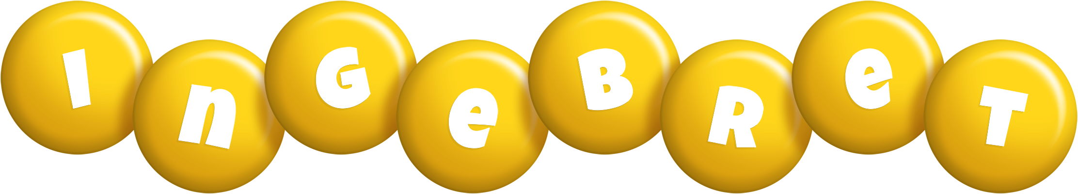 Ingebret candy-yellow logo
