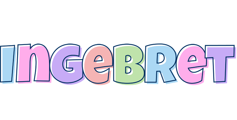 Ingebret pastel logo