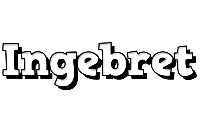 Ingebret snowing logo