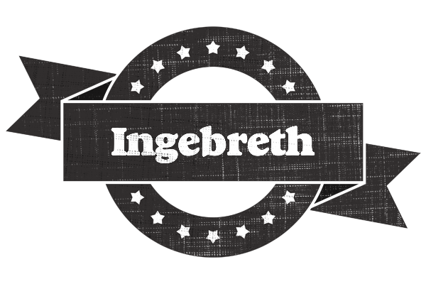 Ingebreth grunge logo