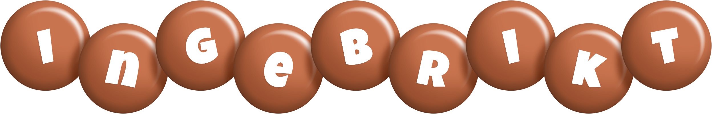Ingebrikt candy-brown logo