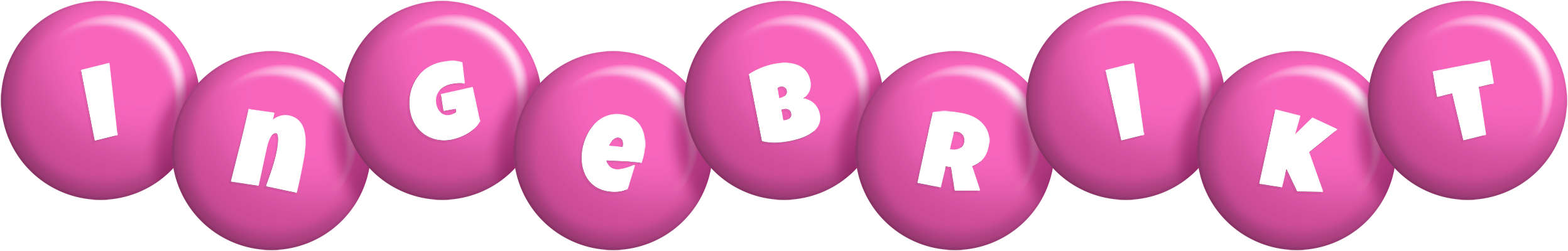 Ingebrikt candy-pink logo