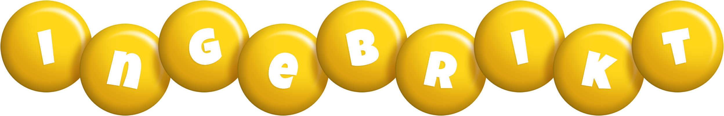 Ingebrikt candy-yellow logo
