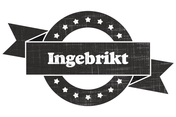 Ingebrikt grunge logo