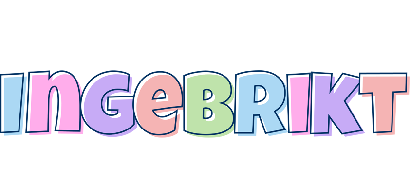 Ingebrikt pastel logo