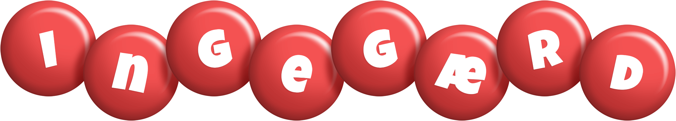 Ingegærd candy-red logo