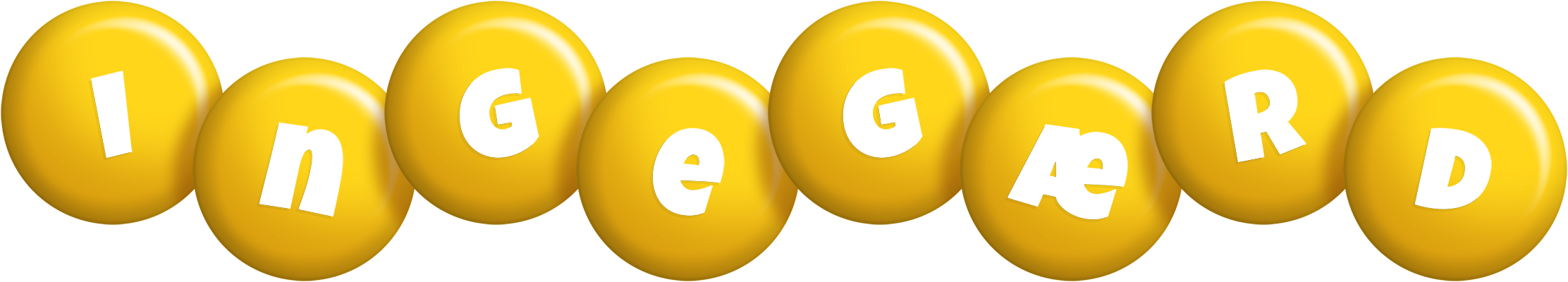 Ingegærd candy-yellow logo