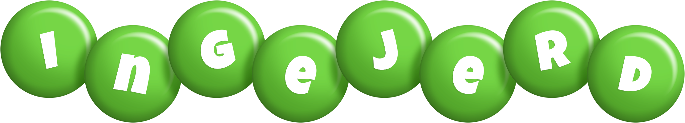 Ingejerd candy-green logo