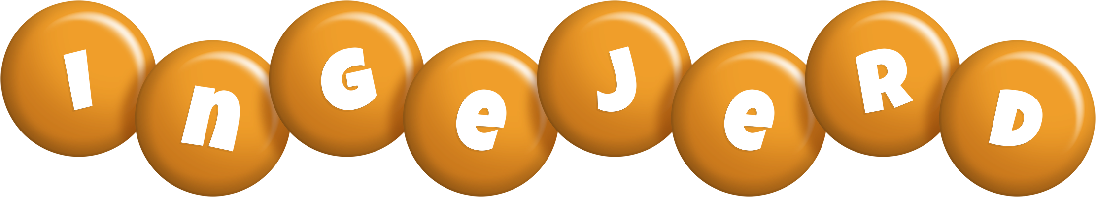 Ingejerd candy-orange logo