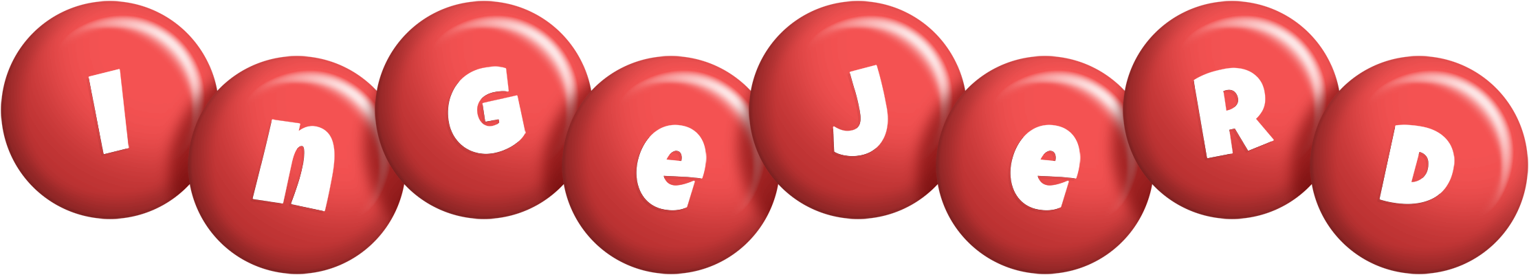 Ingejerd candy-red logo