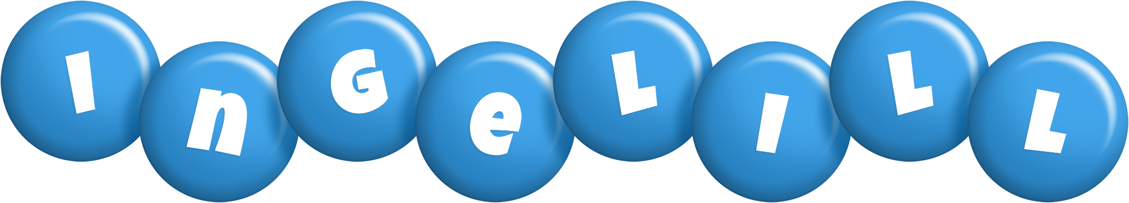 Ingelill candy-blue logo