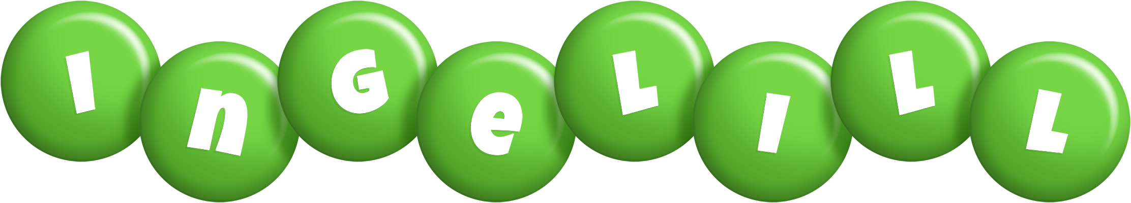 Ingelill candy-green logo